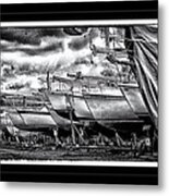 Boats Out Of Water Metal Print