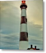 Bodie Lighthouse Outer Banks Abstract Painting Metal Print