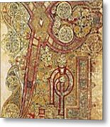 Book Of Kells. 8th-9th C. Chapter Metal Print