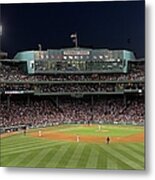 Boston Fenway Park Baseball Metal Print