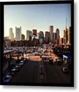 Boston Skyline #iphone #iphoneonly Metal Print