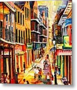 Bourbon Street Mood Metal Print