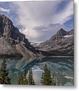 Bow River Parkway Glaciers And Lakes Metal Print