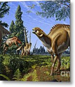 Brachylophosaurus Canadensis Metal Print