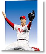 Brad Lidge Champion Metal Print