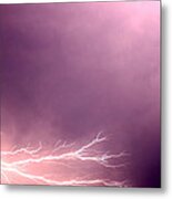 Branch Lightning Metal Print