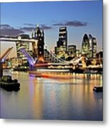 Brand New Skyline Of London At Sunset Metal Print