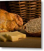 Bread And Cheese Metal Print