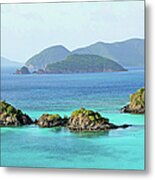 Breath-taking View Of Trunk Bay, St Metal Print