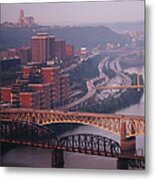 Bridges Over Monongahela River Metal Print