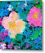 Brilliant Flower Garden Metal Print