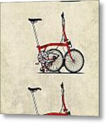 Brompton Bicycle Metal Print