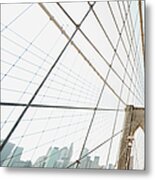 Brooklyn Bridge, New York City, New Metal Print