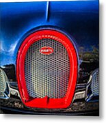 Bugatti Veyron Legend Grille Emblem -0488c Metal Print