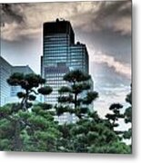 Building And Trees Metal Print