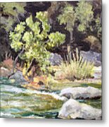 Bull Creek In The Fall Metal Print