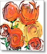 Bunch Of Roses Metal Print