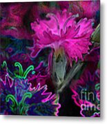 Butterfly Garden 08 - Carnations Metal Print