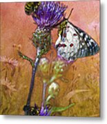 Butterfly Winged Rhapsody In Bee Minor Metal Print