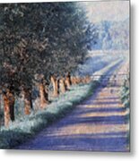 By Road Of Your Dream. Monet Style Metal Print