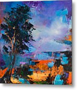 By The Canyon Metal Print