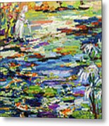 By The Lily Pond Metal Print