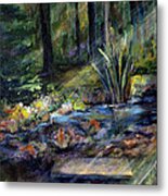 By The Stream Metal Print