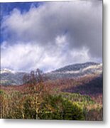 Cades Cove First Dusting Of Snow Ii Metal Print