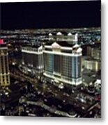Caesar's Palace From The Eiffel Tower Metal Print