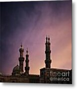 Cairo Mosque At Dusk Metal Print