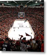 Calgary Flames V Anaheim Ducks - Game Metal Print