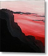 California Coastal Dusk Metal Print