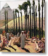 Camel Caravan Jockey Metal Print