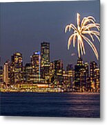 Canada Day Fireworks, Vancouver 2013 Metal Print