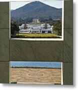 Canberra - Parliament House View Metal Print