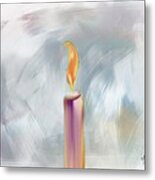 Candle In The Morning Metal Print