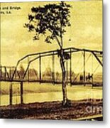 Cane River Lake And Bridge C1921 Metal Print