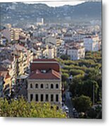 Cannes Skyline, France Metal Print