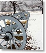 Cannon's In The Snow Metal Print