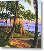 Canoe Beach Metal Print