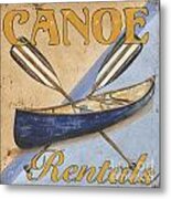 Canoe Rentals Metal Print