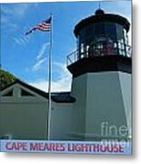 Cape Meares Lighthouse Metal Print