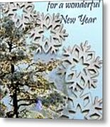 Card For New Year 2 Metal Print