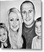 Carlie Neil Alisha And Ben Metal Print