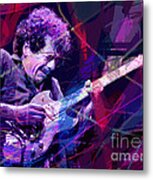 Carlos Santana Bends Metal Print