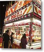 Carnival Hot Dog On A Stick Metal Print