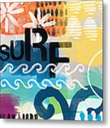 Carousel #7 Surf - Contemporary Abstract Art Metal Print