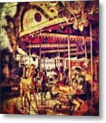 #carousel #ride #fun #amusement #horse Metal Print