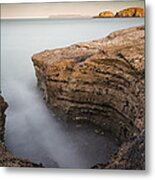 Carved By The Sea - Ballintoy Metal Print