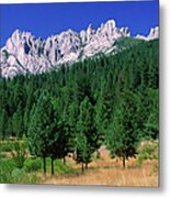 Castle Crags From South Metal Print